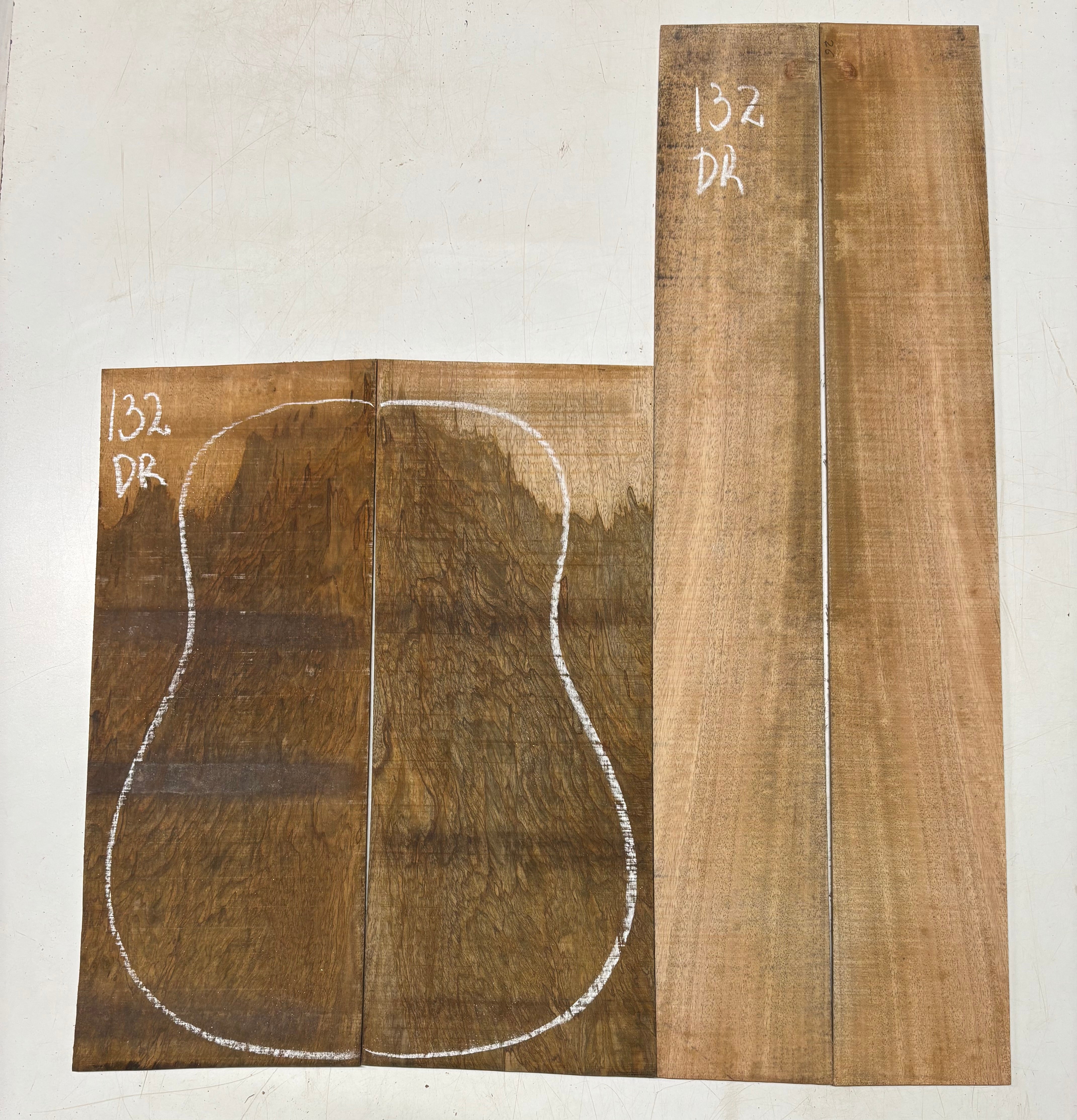 Juego de fondo y aros de guitarra de grado AAAA Dreadnought de palisan ...