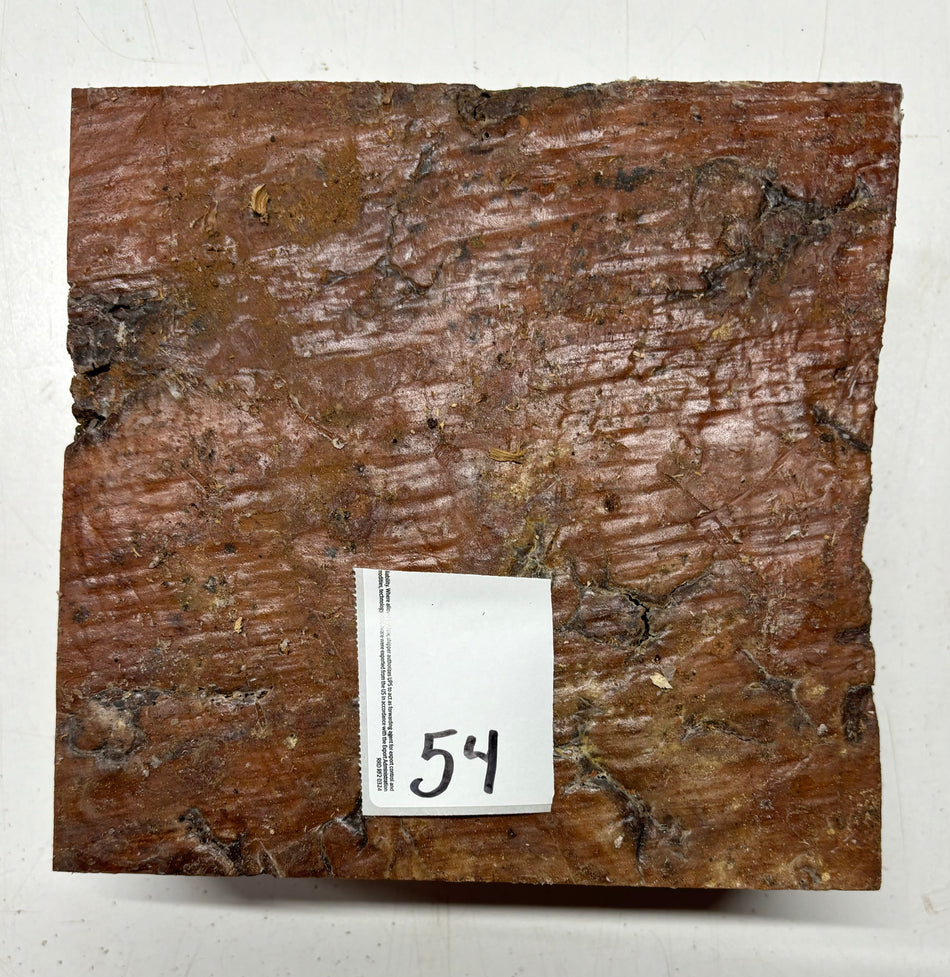 Australian Red Gum Bowl Blank 7-1/2" x 7-1/2" x 3" #54