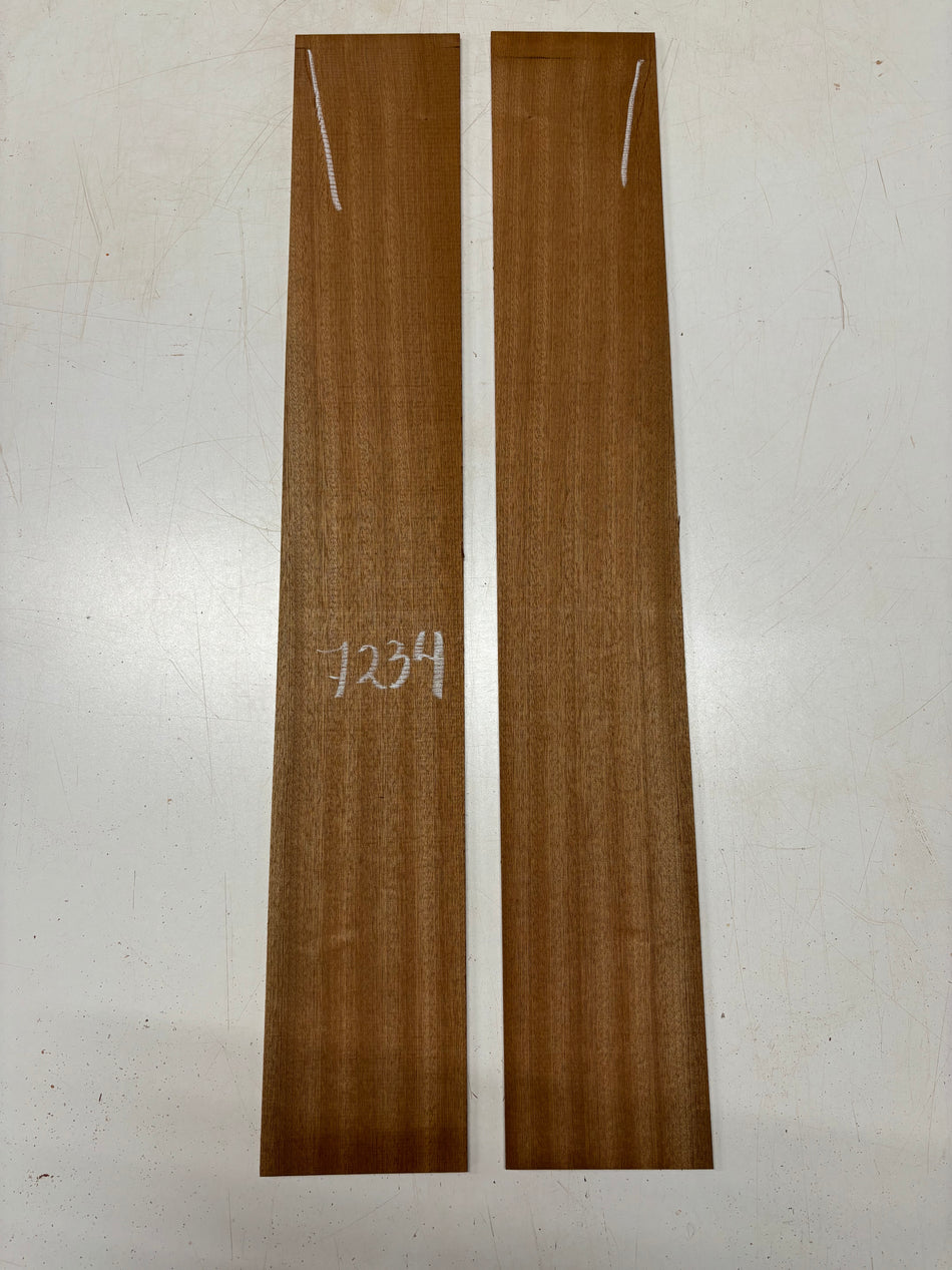 2 Pack, Sapele Thin Stock Lumber 33"x5"x3/16"#7234