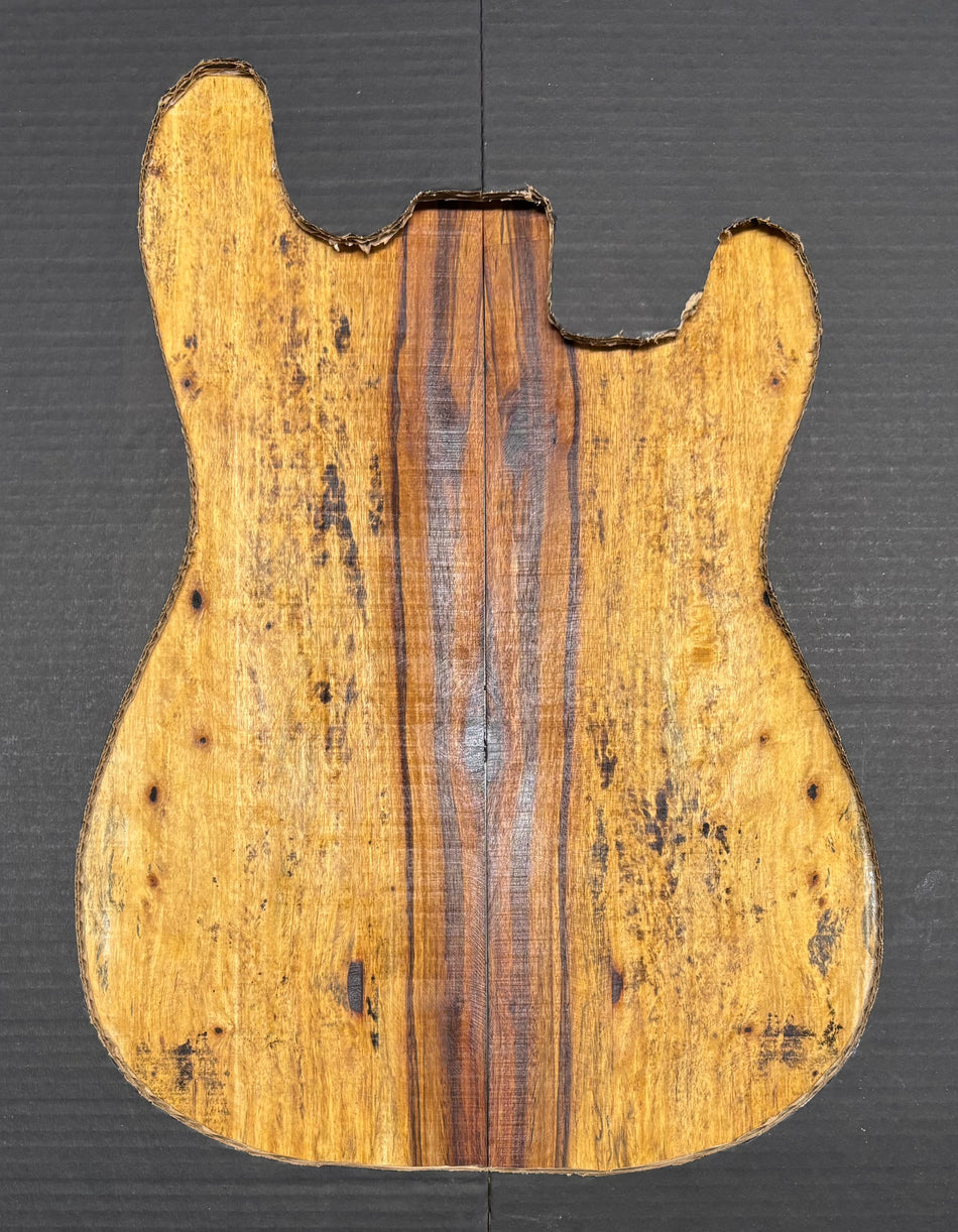 Red Spalted Tamarind Guitar Drop Top 22" x 7-3/8" x 3/8" #903