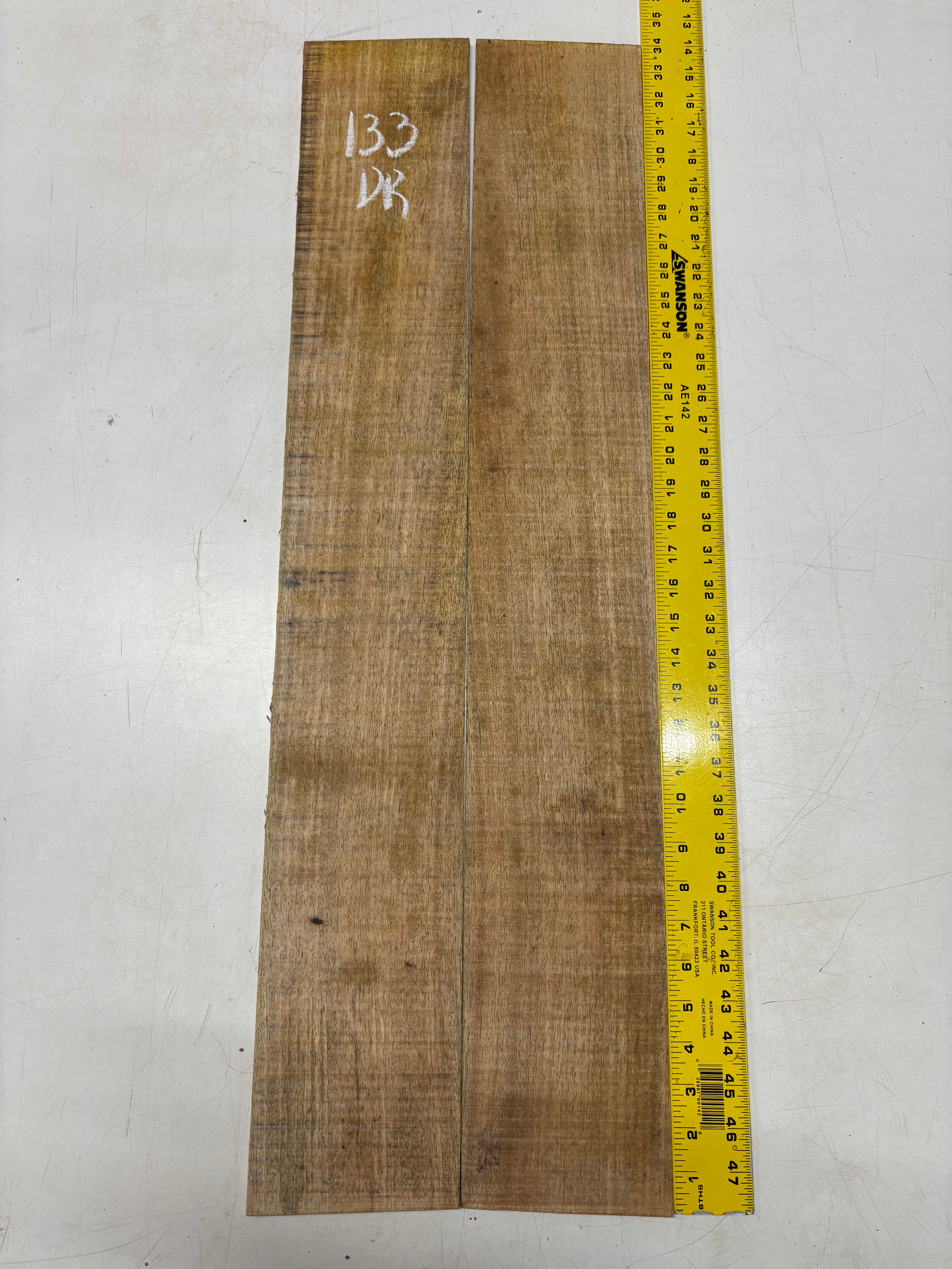 Figured Flame Mango Dreadnought Guitar Back and Side Set #133 - Exotic Wood Zone