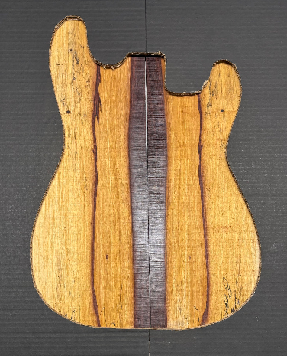 Red Spalted Tamarind Guitar Drop Top 22" x 7-3/8" x 3/8" #904