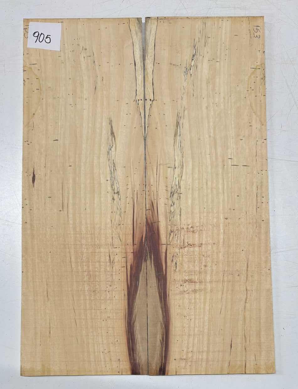 Red Spalted Tamarind Guitar Drop Top 22" x 7-3/8" x 3/8" #905