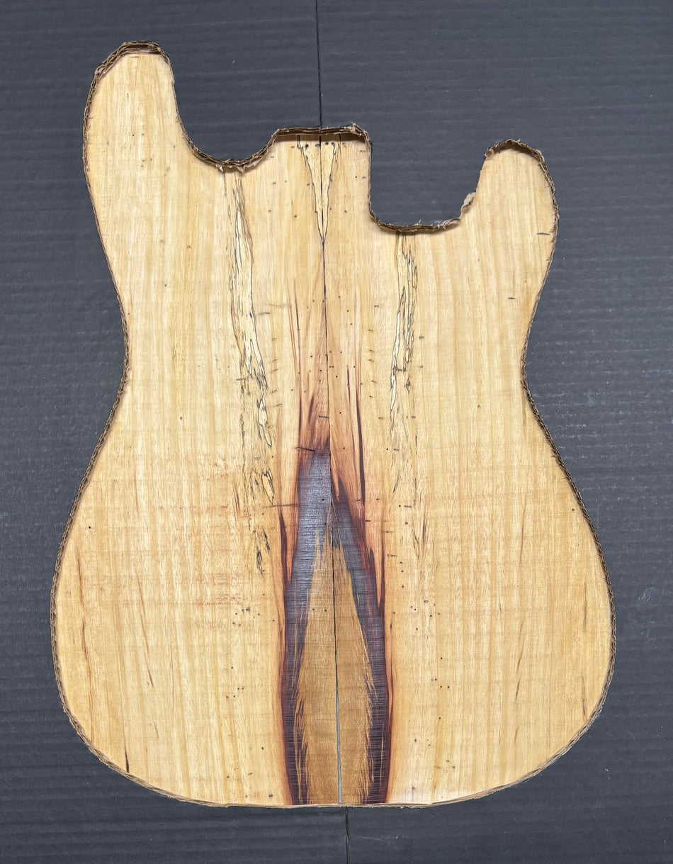 Red Spalted Tamarind Guitar Drop Top 22" x 7-3/8" x 3/8" #905