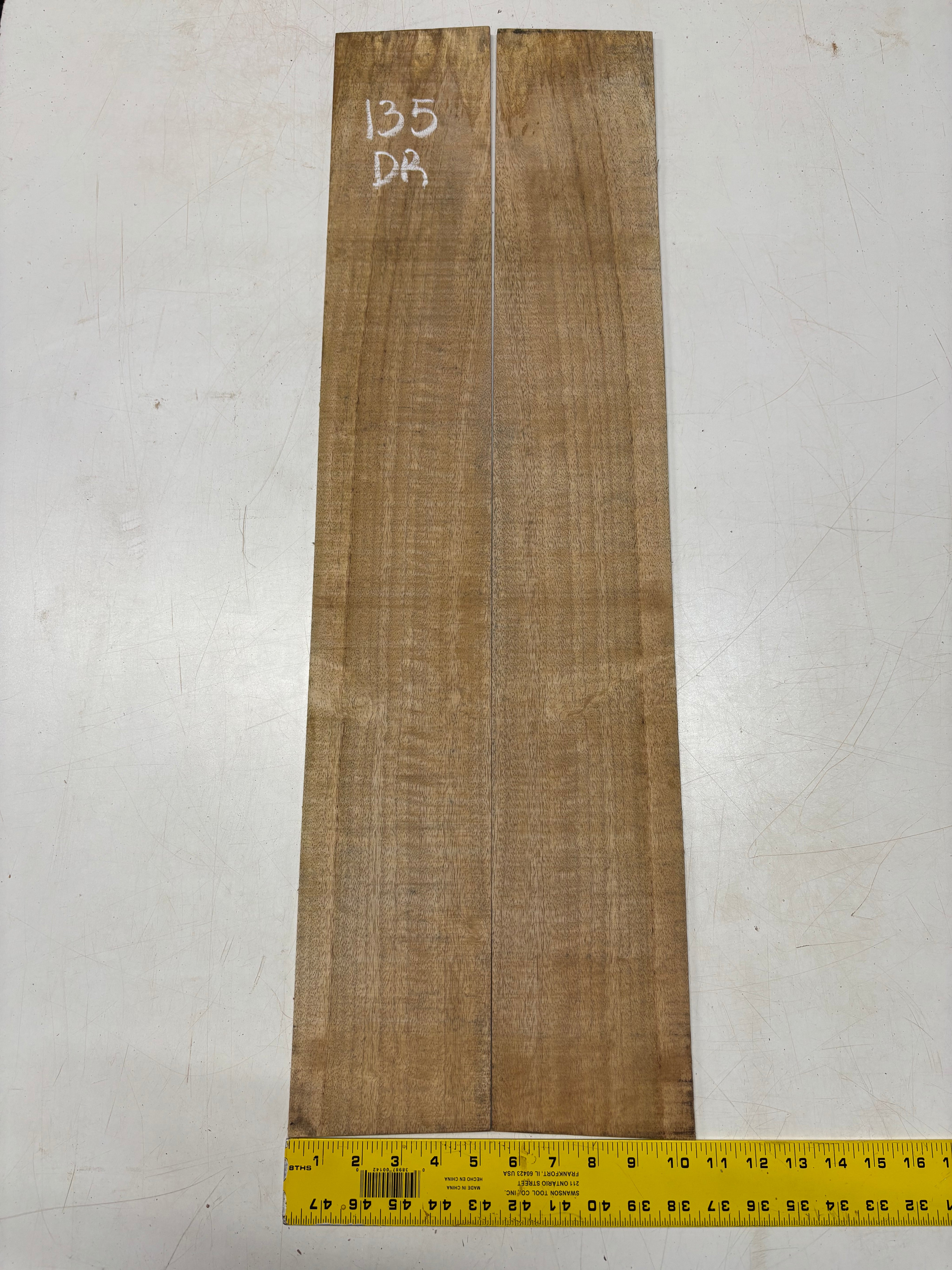 Figured Flame Mango Dreadnought Guitar Back and Side Set #135 - Exotic Wood Zone