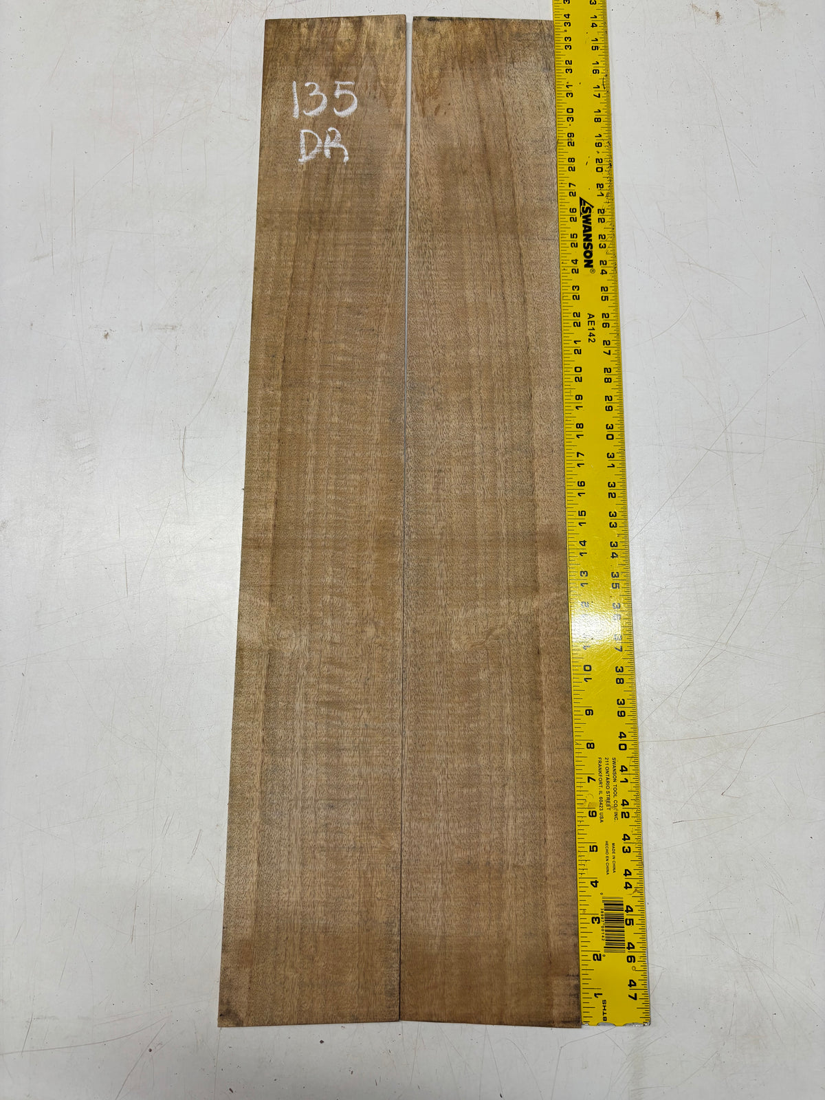 Figured Flame Mango Dreadnought Guitar Back and Side Set #135 - Exotic Wood Zone