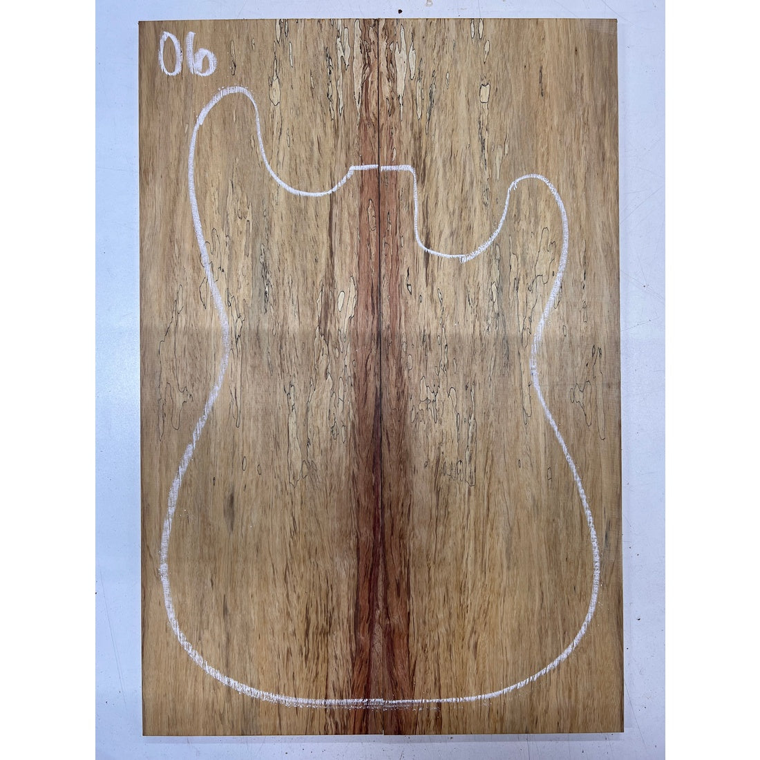 Spalted Tamarind Bookmatched Guitar Drop Tops 21" x 7-1/4" x 1/4" #06 - Exotic Wood Zone - Buy online Across USA 