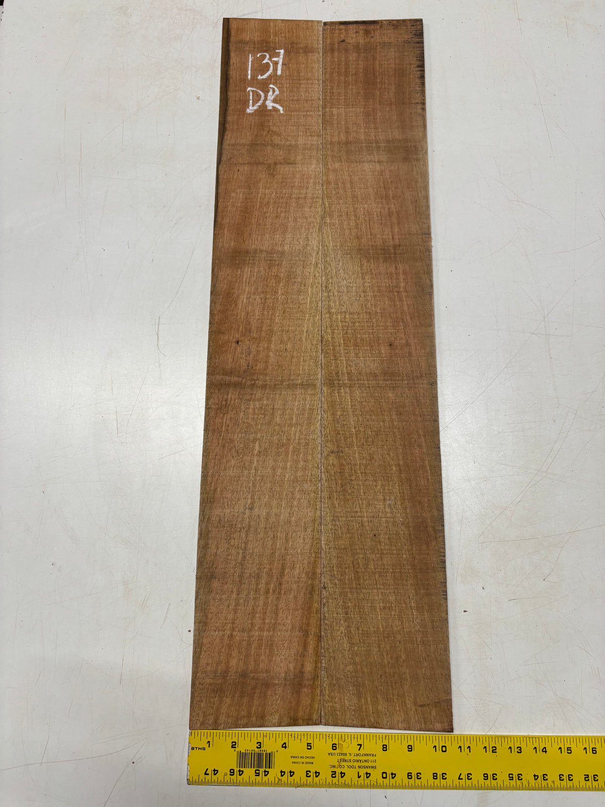 Figured Flame Mango Dreadnought Guitar Back and Side Set #137 - Exotic Wood Zone