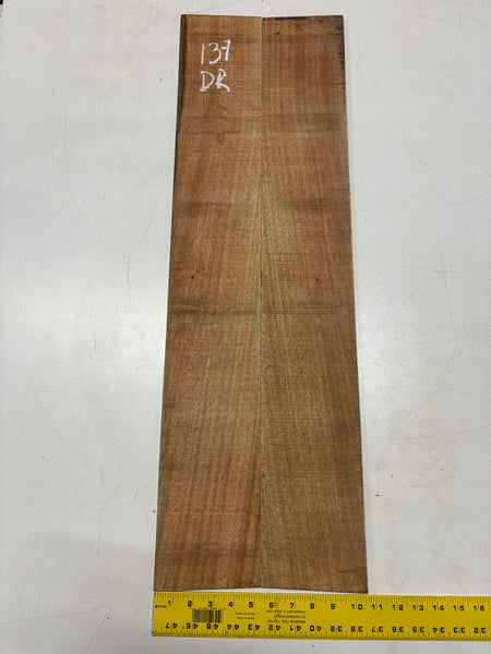 Figured Flame Mango Dreadnought Guitar Back and Side Set #137 - Exotic Wood Zone