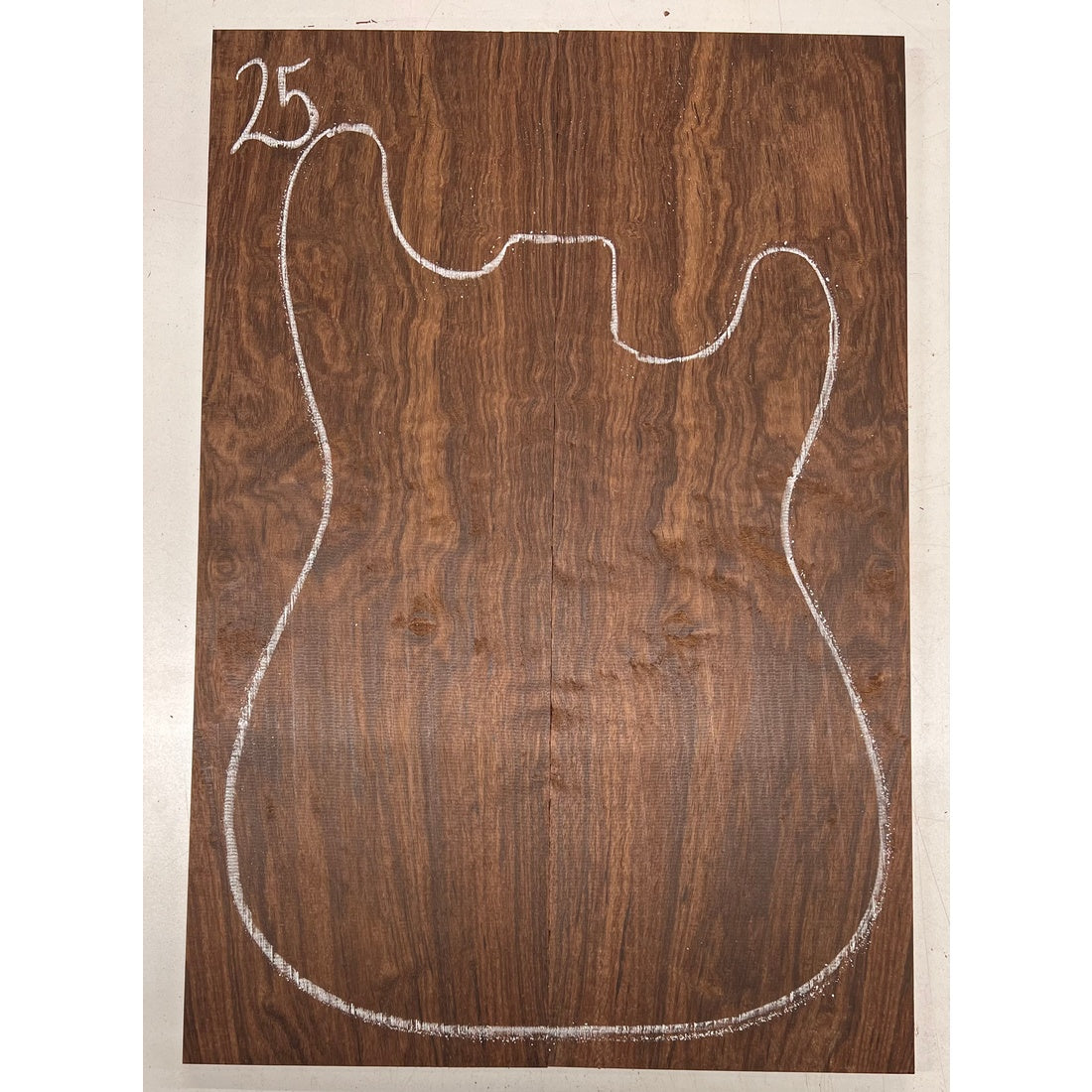 Granadillo Bookmatched Guitar Drop Tops 21" x 7-1/4" x 3/8" #25 - Exotic Wood Zone - Buy online Across USA 