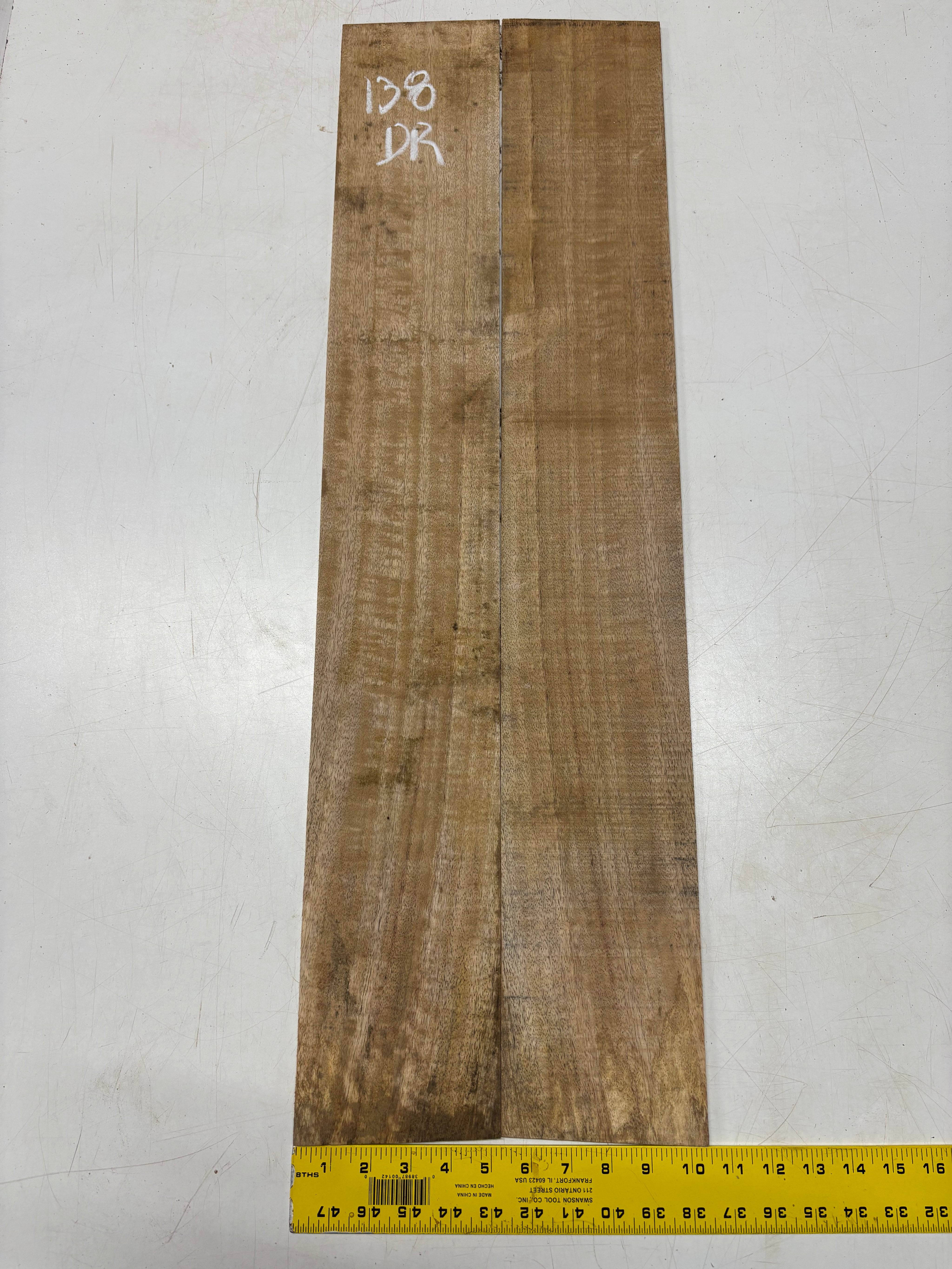 Figured Flame Mango Dreadnought Guitar Back and Side Set #138 - Exotic Wood Zone