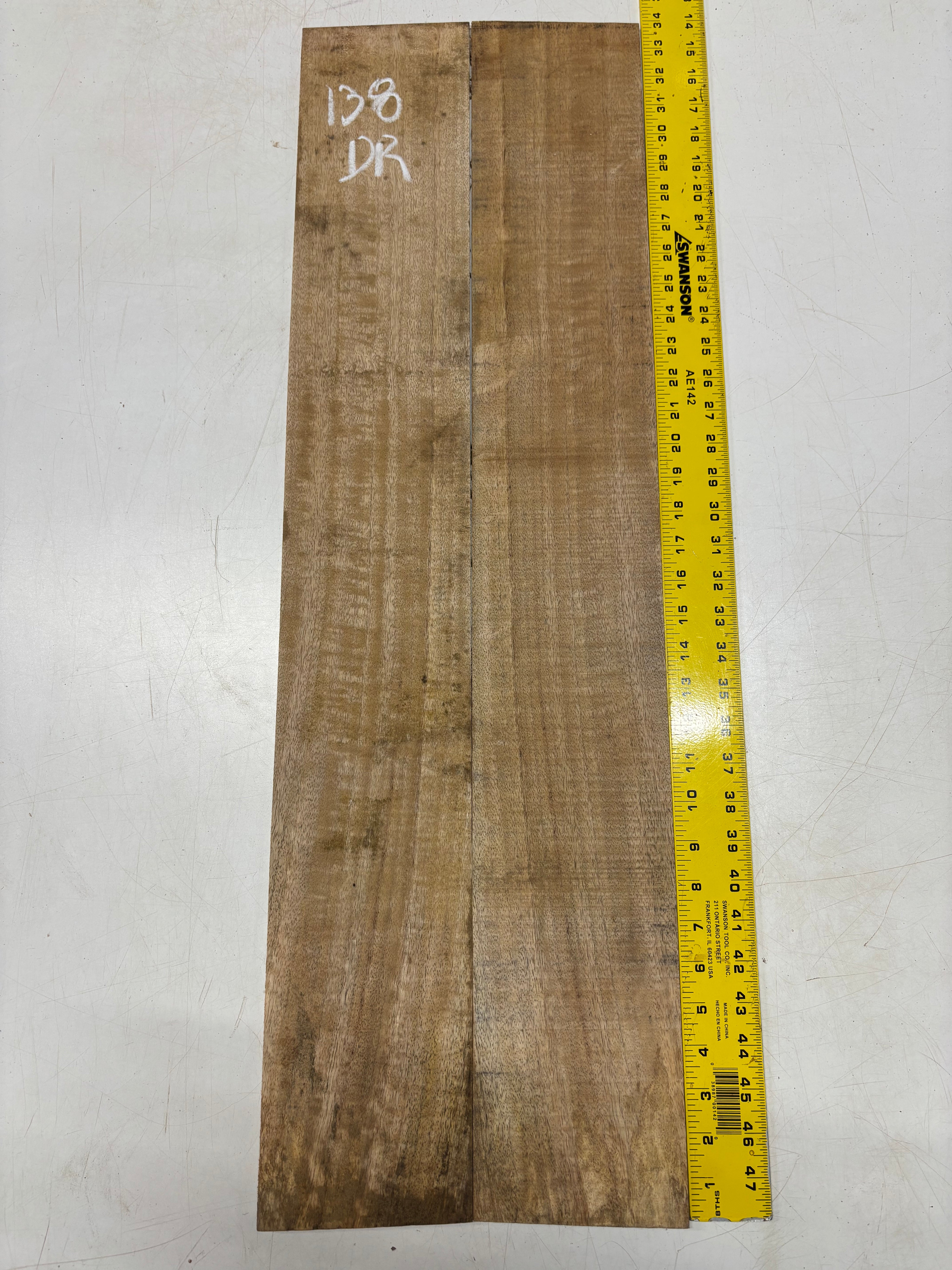 Figured Flame Mango Dreadnought Guitar Back and Side Set #138 - Exotic Wood Zone