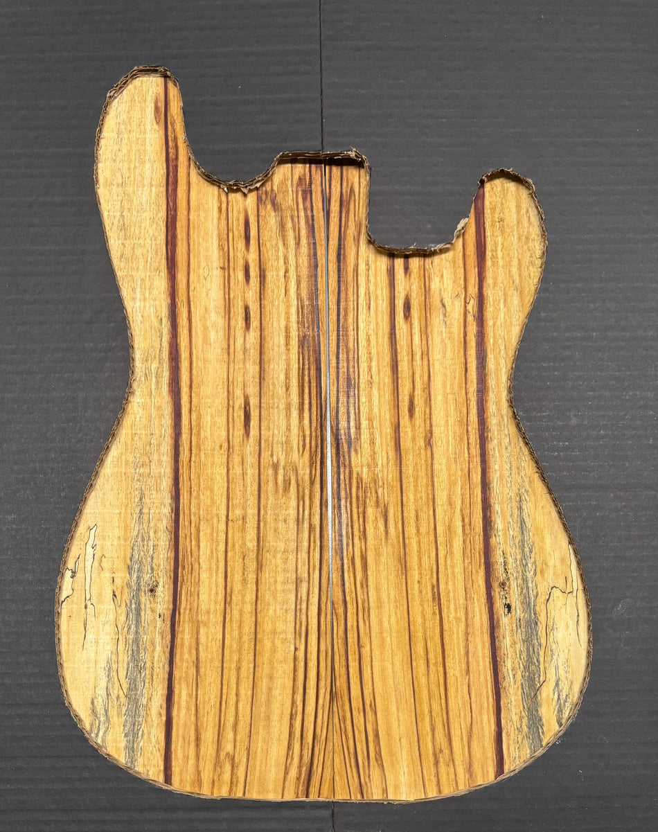 Red Spalted Tamarind Guitar Drop Top 22" x 7-3/8" x 3/8" #909