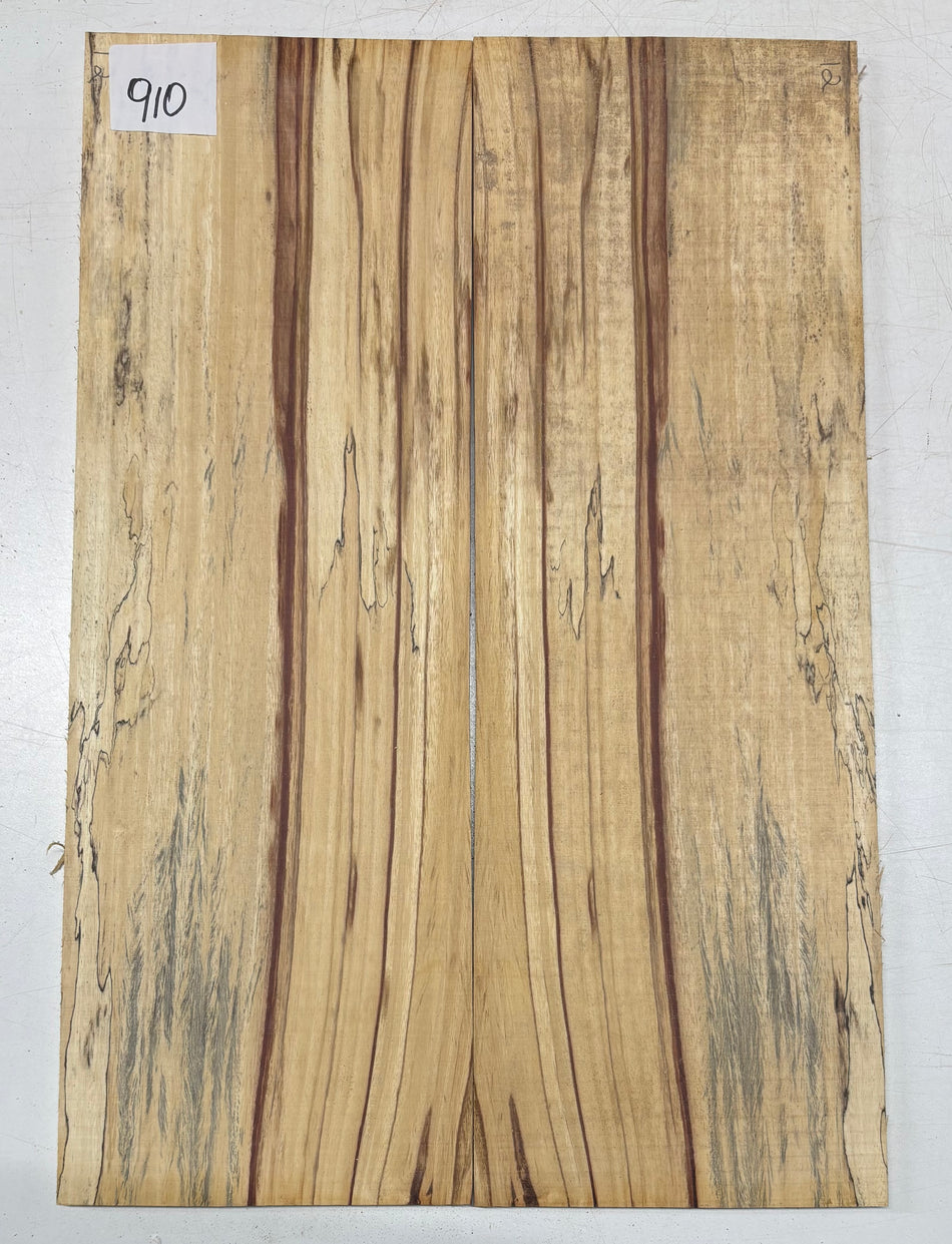 Red Spalted Tamarind Guitar Drop Top 22" x 7-3/8" x 3/8" #910