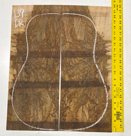 Figured Flame Mango Dreadnought Guitar Back and Side Set #139 - Exotic Wood Zone