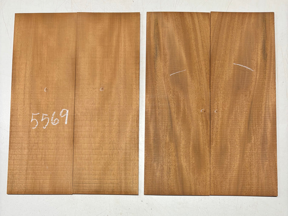 2 Pack, Honduras Mahogany Parlor Guitar Back Sets 19-3/4" x 6-7/8" x 3/16" #5569