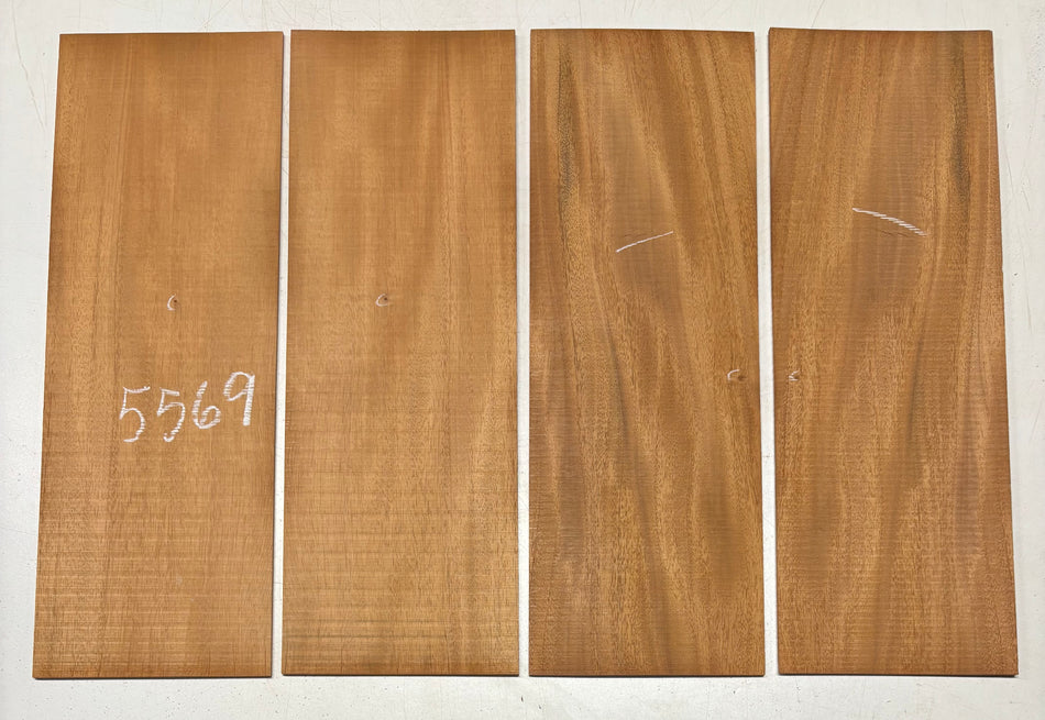 2 Pack, Honduras Mahogany Parlor Guitar Back Sets 19-3/4" x 6-7/8" x 3/16" #5569