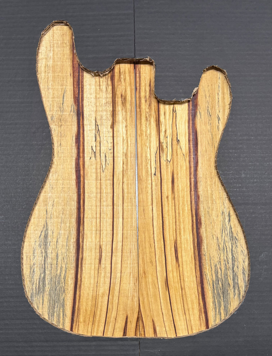 Red Spalted Tamarind Guitar Drop Top 22" x 7-3/8" x 3/8" #910