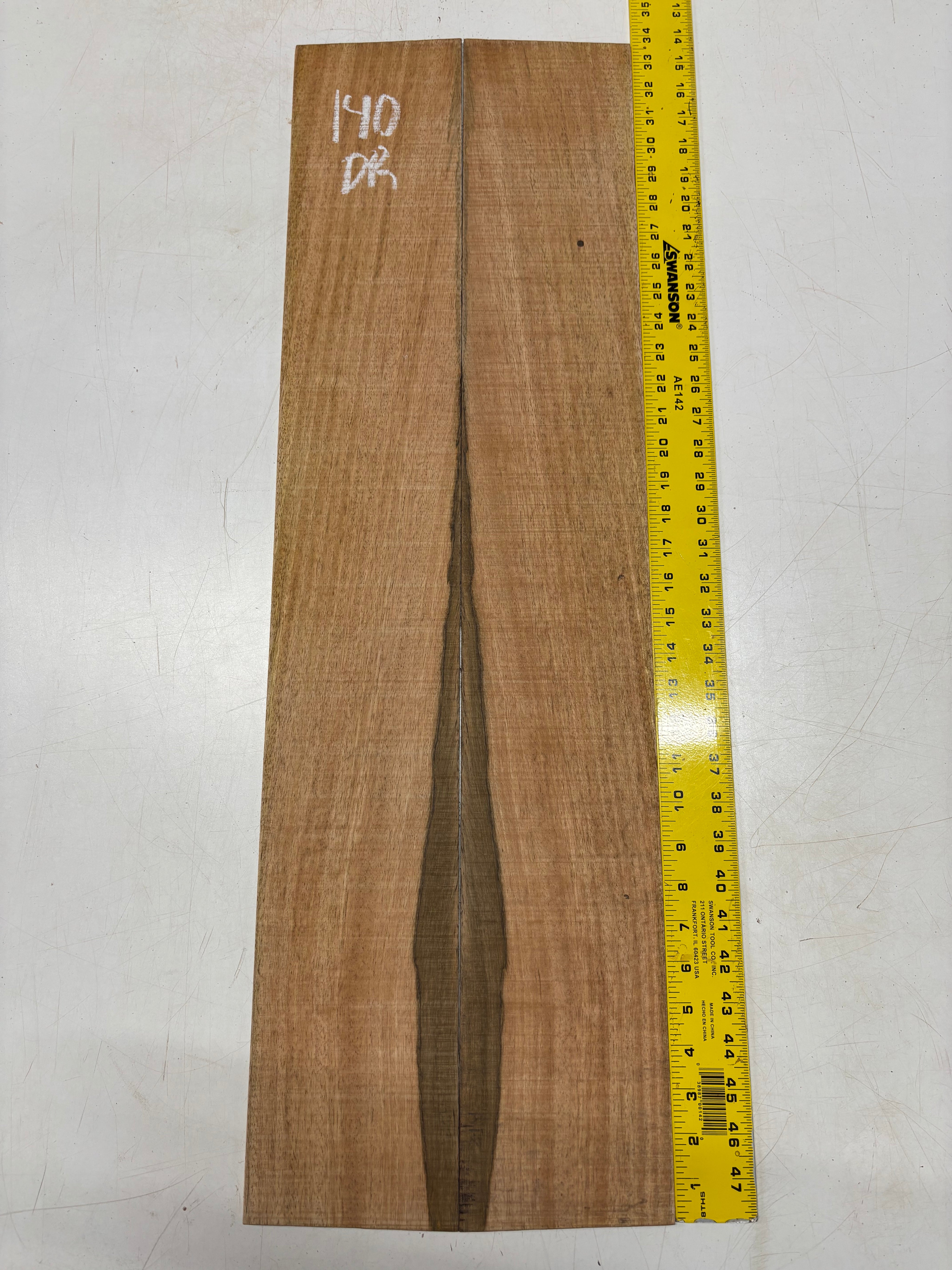 Figured Flame Mango Dreadnought Guitar Back and Side Set #140 - Exotic Wood Zone