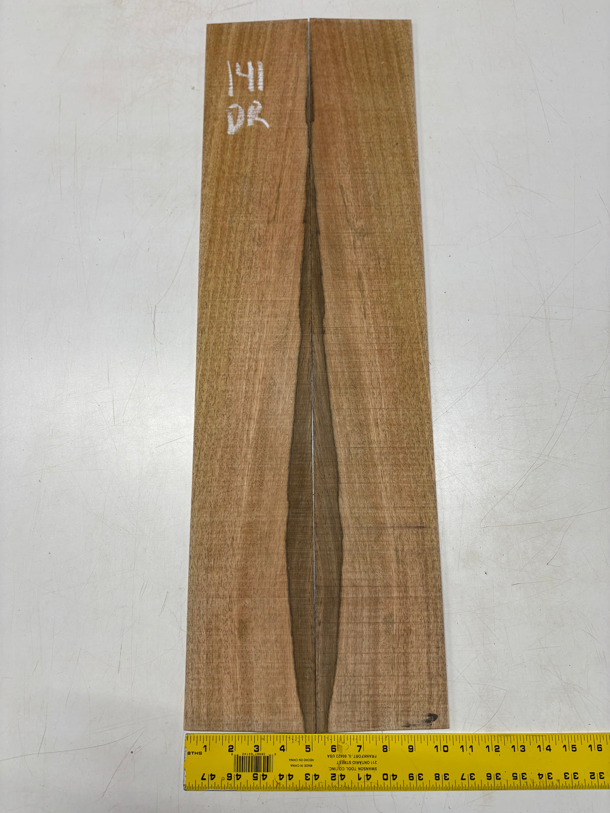 Figured Flame Mango Dreadnought Guitar Back and Side Set #141 - Exotic Wood Zone