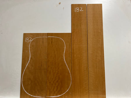 Flame Genuine Mahogany Classical Guitar Back & Side Set #182 - Exotic Wood Zone - Buy online Across USA 