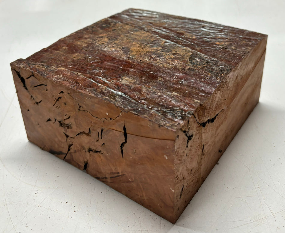 Australian Red Gum Bowl Blank 6-1/2" x 6-1/2" x 3" #213