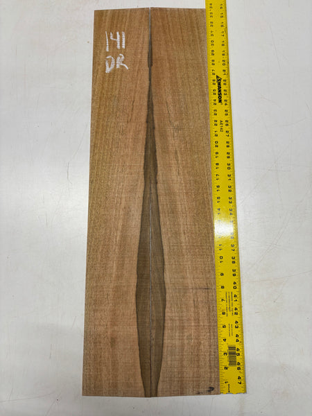 Figured Flame Mango Dreadnought Guitar Back and Side Set #141 - Exotic Wood Zone
