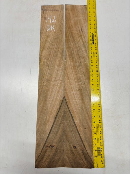 Figured Flame Mango Dreadnought Guitar Back and Side Set #142 - Exotic Wood Zone