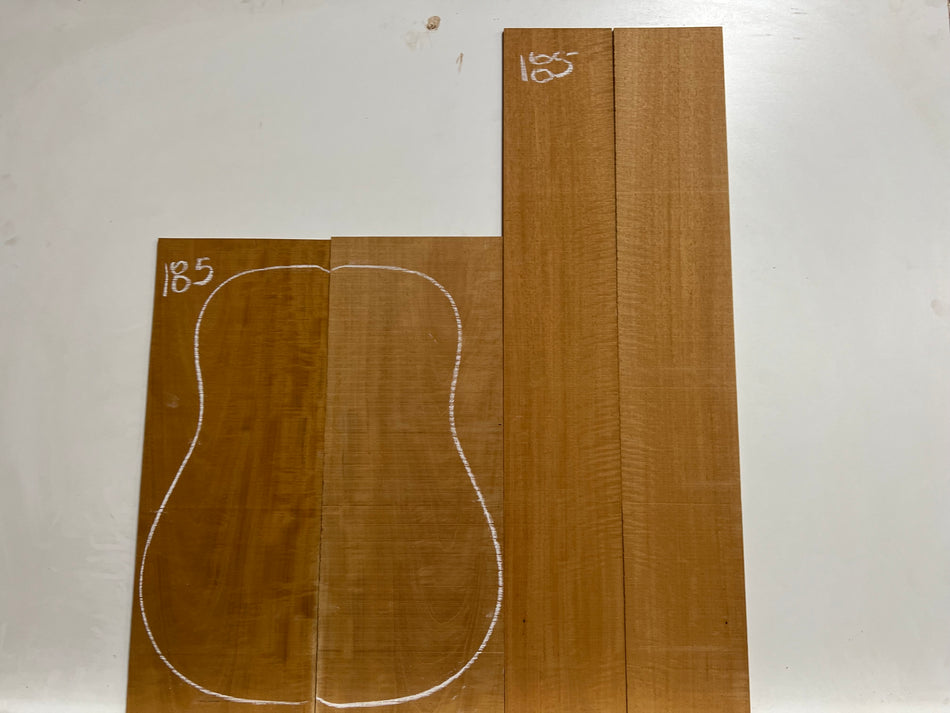 Flame Genuine Mahogany Classical Guitar Back & Side Set #185 - Exotic Wood Zone - Buy online Across USA 