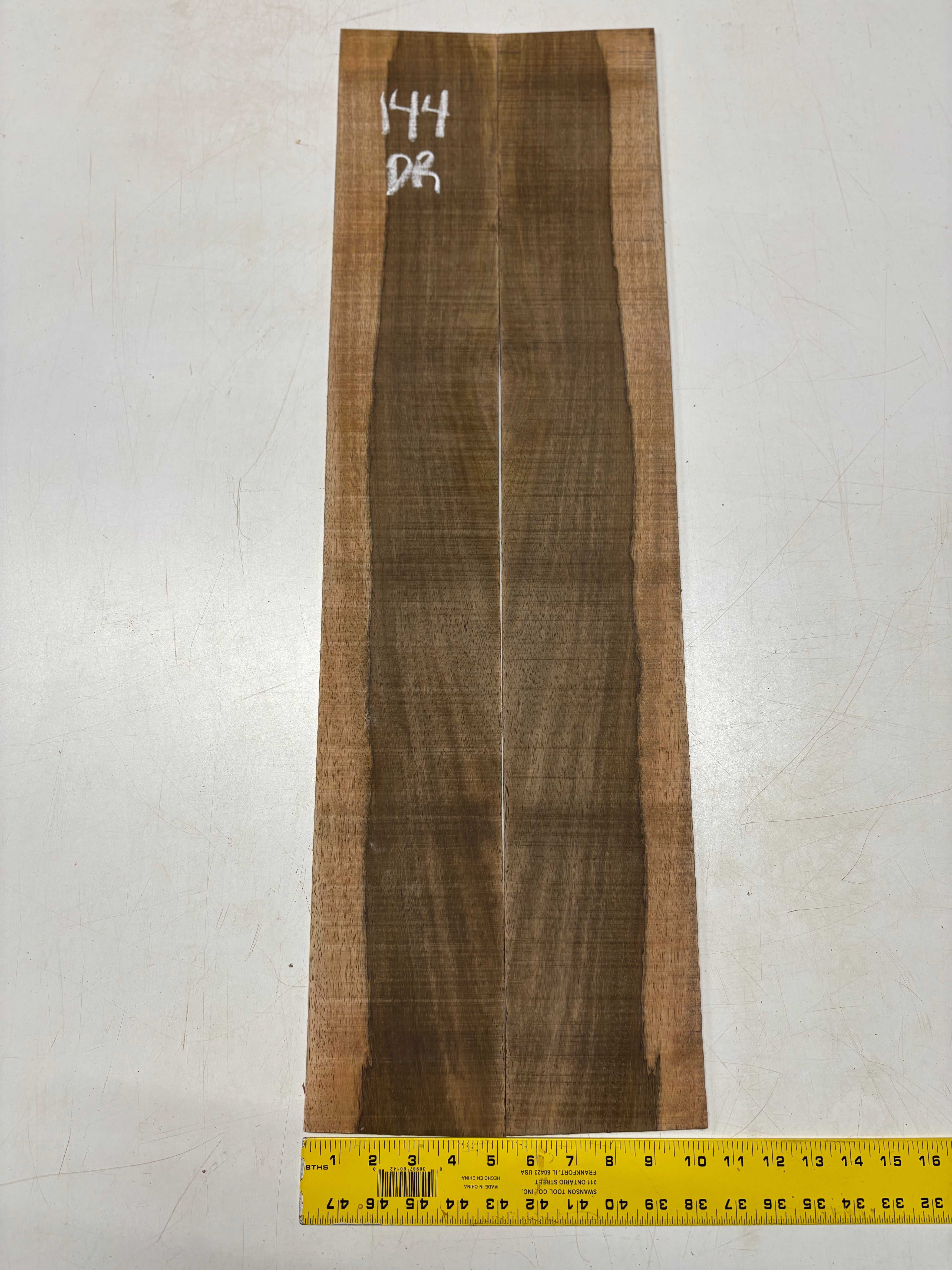 Figured Flame Mango Dreadnought Guitar Back and Side Set #144 - Exotic Wood Zone
