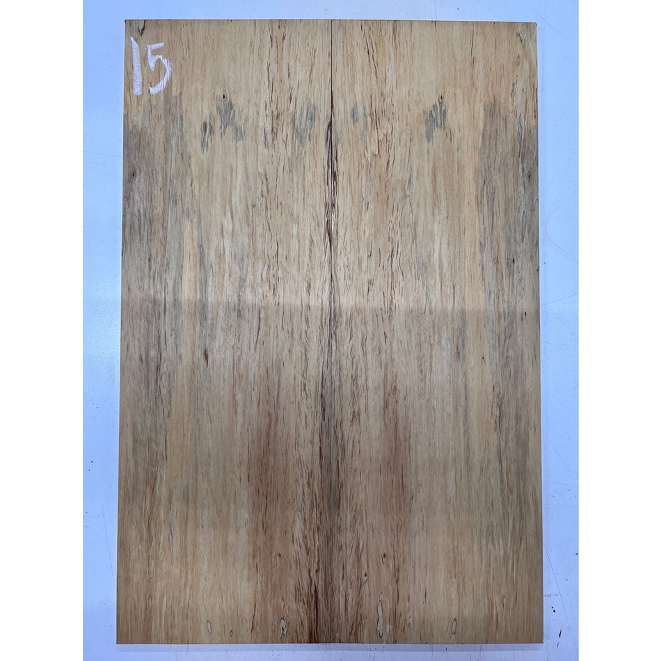 Spalted Tamarind Bookmatched Guitar Drop Tops 21" x 7-1/4" x 1/4" #15 - Exotic Wood Zone - Buy online Across USA 