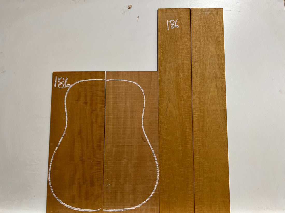 Flame Genuine Mahogany Classical Guitar Back &amp; Side Set 