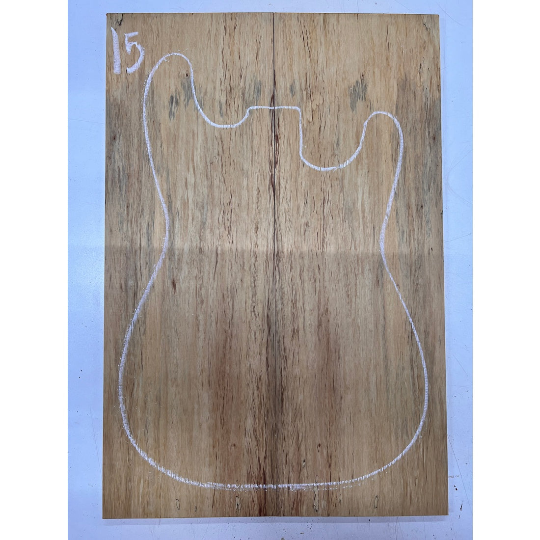 Spalted Tamarind Bookmatched Guitar Drop Tops 21" x 7-1/4" x 1/4" #15 - Exotic Wood Zone - Buy online Across USA 