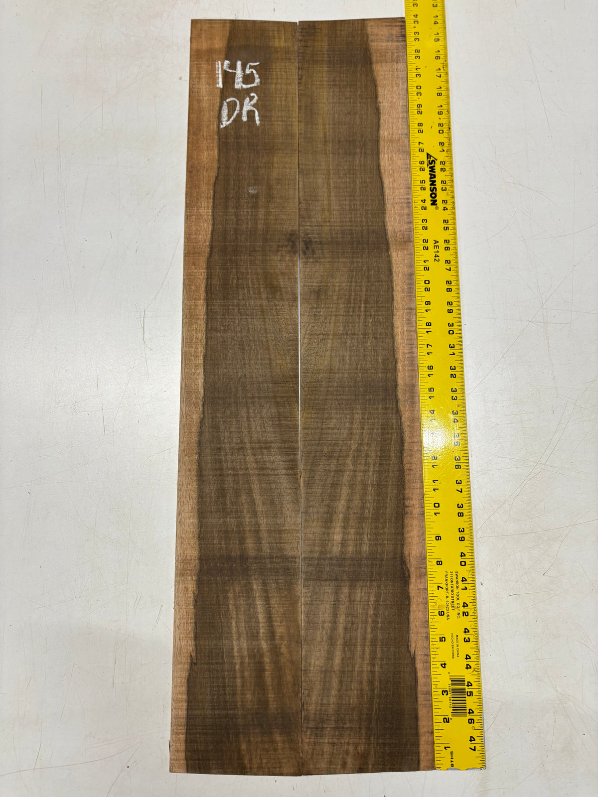 Figured Flame Mango Dreadnought Guitar Back and Side Set #145 - Exotic Wood Zone