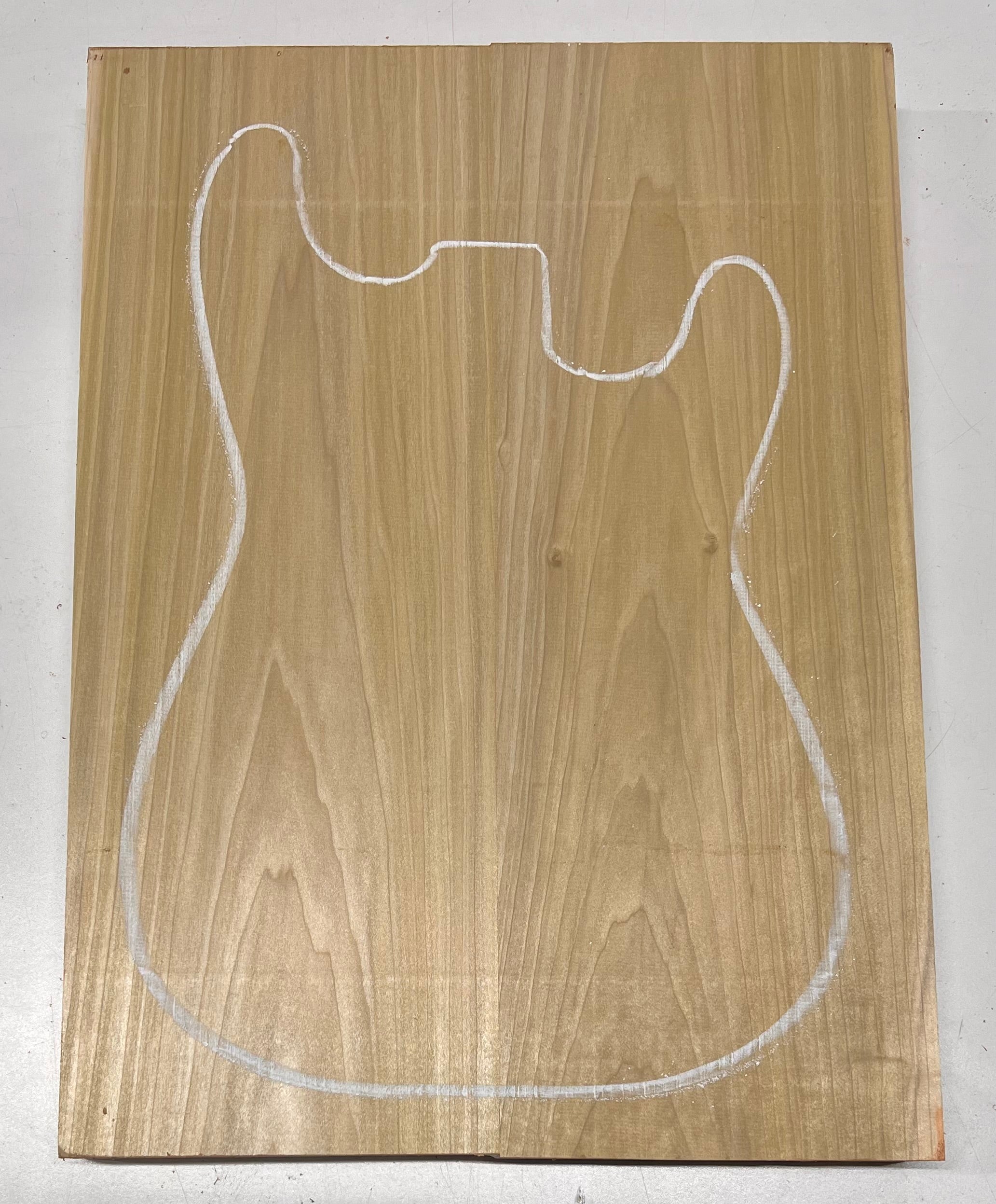 Yellow Poplar Guitar Body Blanks - 21" x 15-1/2" x 2", 12 Lbs #21 - Exotic Wood Zone - Buy online Across USA 