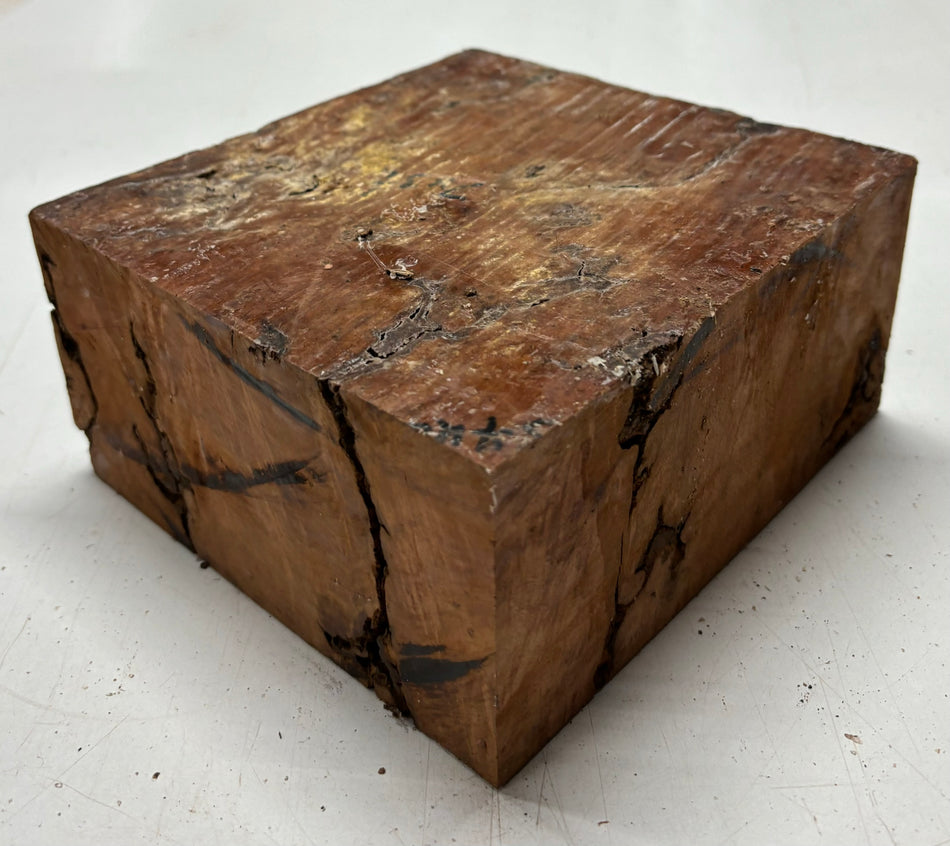 Australian Red Gum Bowl Blank 6-1/2" x 6-1/2" x 3" #222