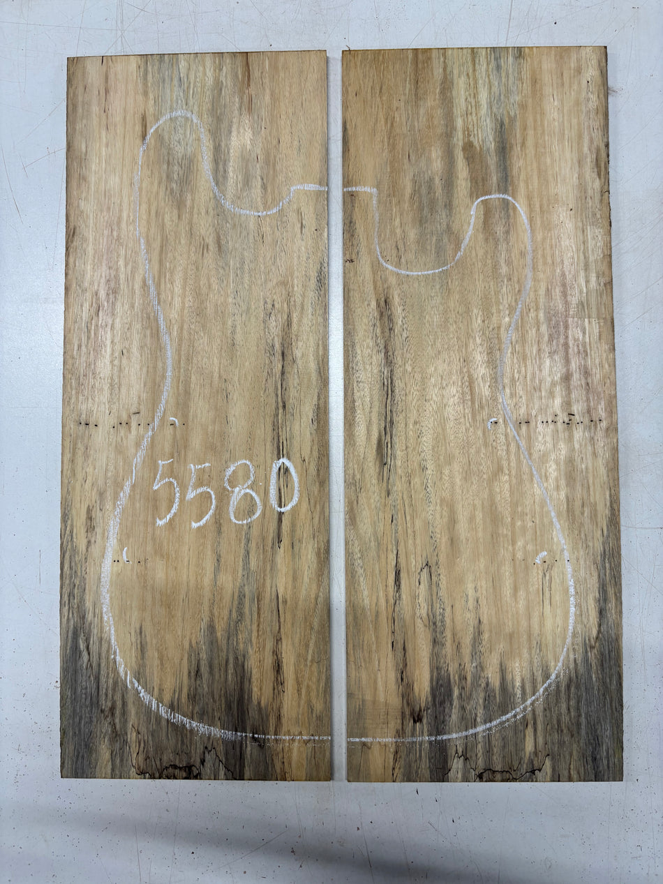 Spalted Tamarind Drop Top 21" x 7-3/4" x 1/4" #5580