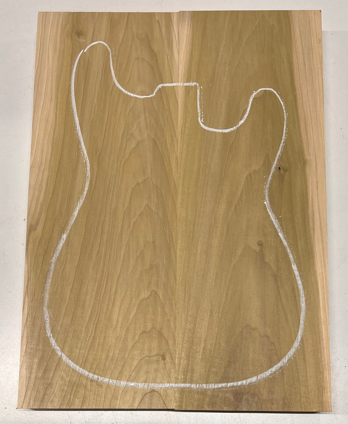 Yellow Poplar Guitar Body Blanks - 21" x 15-1/4" x 1-3/4", 12 Lbs #22 - Exotic Wood Zone - Buy online Across USA 