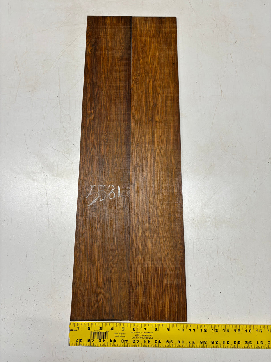 Cocobolo Dreadnought Guitar Side Set (Unmatched) 33" x 5-1/4" x 1/8" #5581