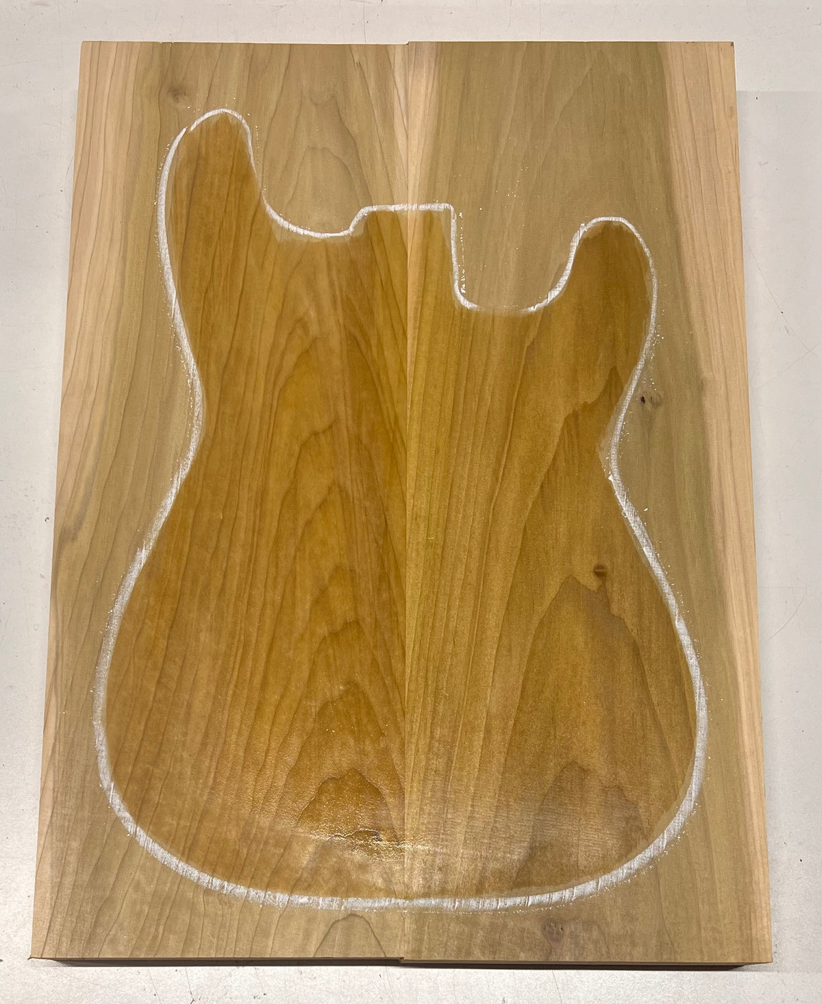 Yellow Poplar Guitar Body Blanks - 21" x 15-1/4" x 1-3/4", 12 Lbs #22 - Exotic Wood Zone - Buy online Across USA 