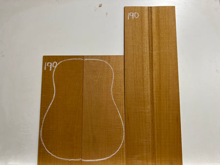 Flame Genuine Mahogany Classical Guitar Back & Side Set #190 - Exotic Wood Zone - Buy online Across USA 