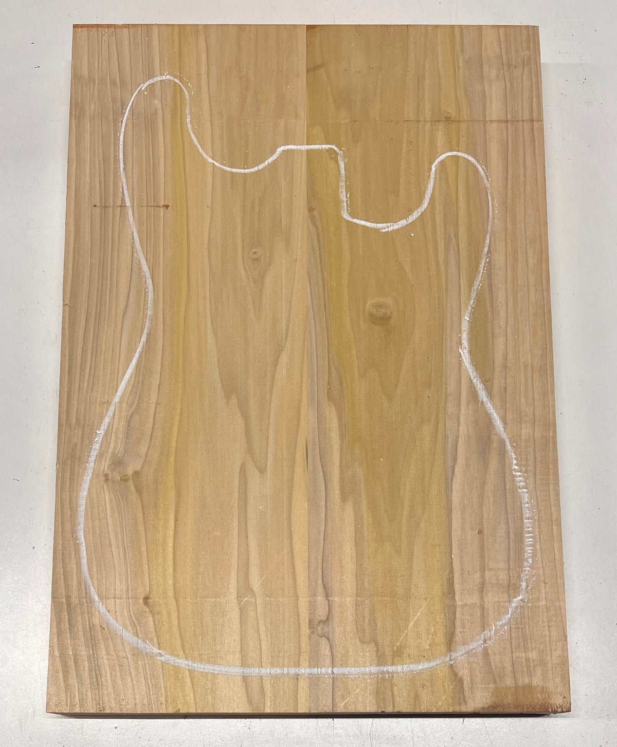 Yellow Poplar Guitar Body Blanks - 21" x 14-1/2" x 1-3/4", 11 Lbs #23 - Exotic Wood Zone - Buy online Across USA 