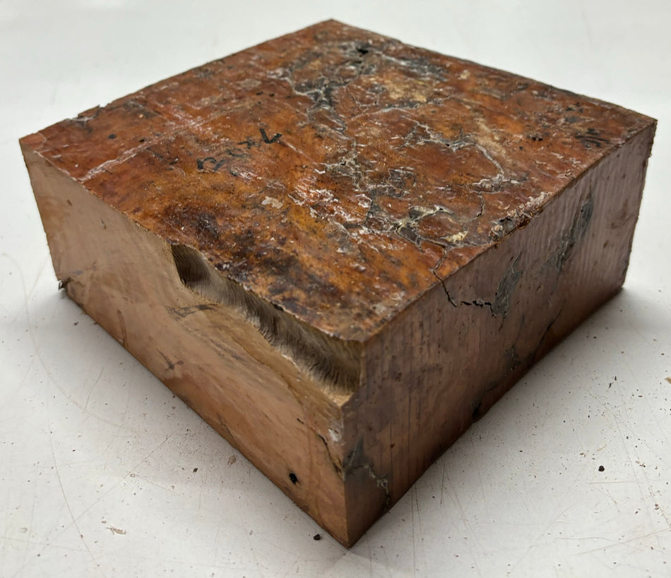 Australian Red Gum Bowl Blank 6-1/2" x 6-1/2" x 3" #228