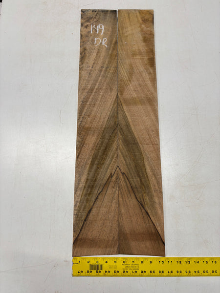 Figured Flame Mango Dreadnought Guitar Back and Side Set #149 - Exotic Wood Zone