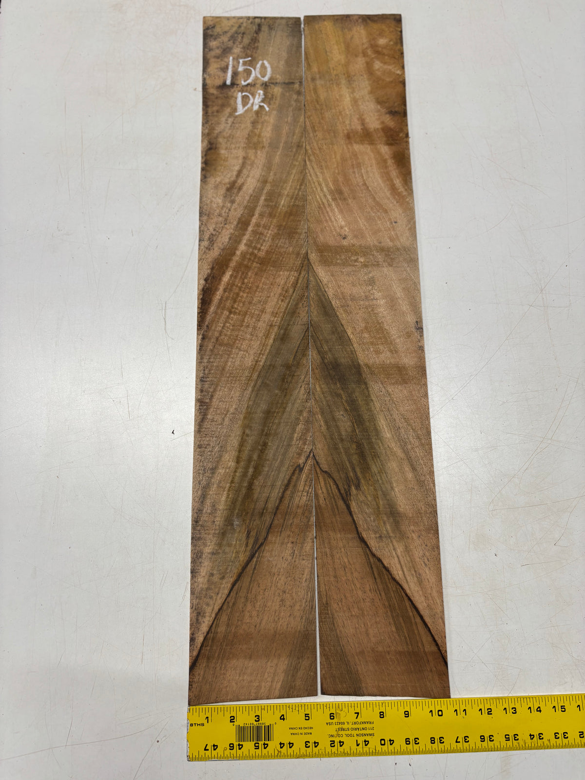 Figured Flame Mango Dreadnought Guitar Back and Side Set #150 - Exotic Wood Zone