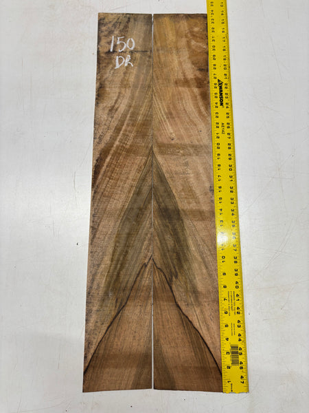 Figured Flame Mango Dreadnought Guitar Back and Side Set #150 - Exotic Wood Zone