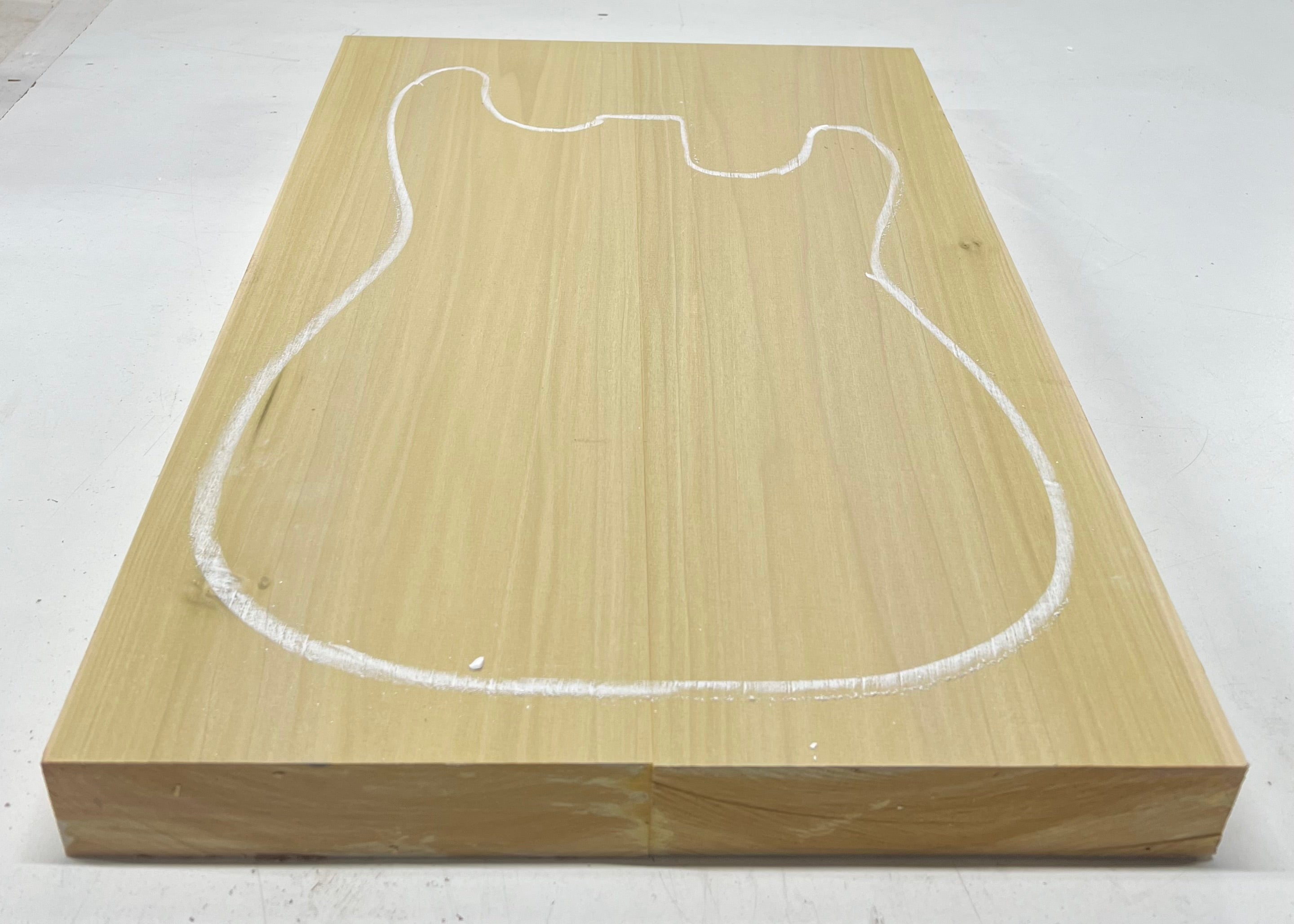 Yellow Poplar Guitar Body Blanks - 21" x 14-1/2" x 1-3/4", 10 Lbs #24 - Exotic Wood Zone - Buy online Across USA 