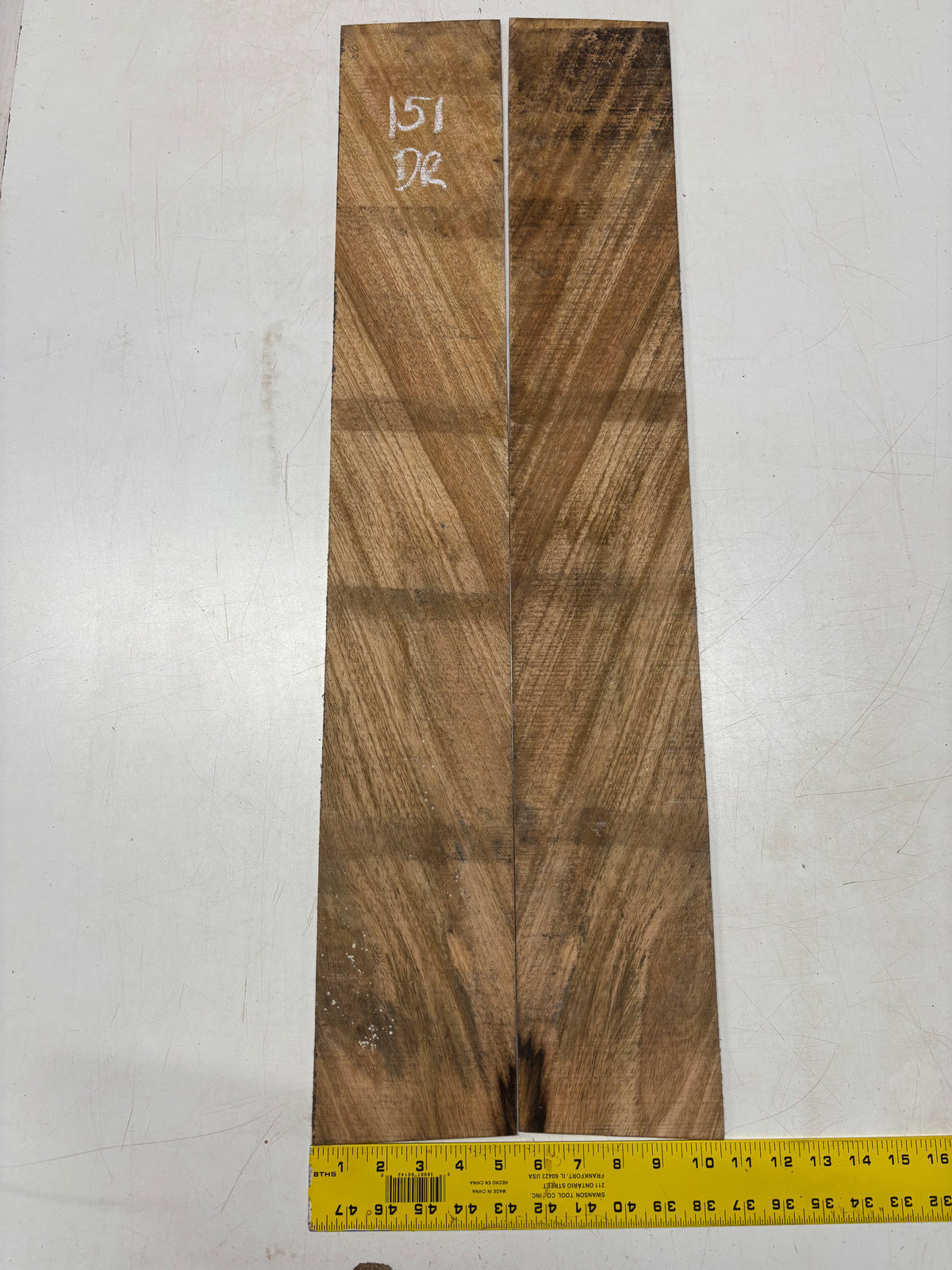 Figured Flame Mango Dreadnought Guitar Back and Side Set #151 - Exotic Wood Zone