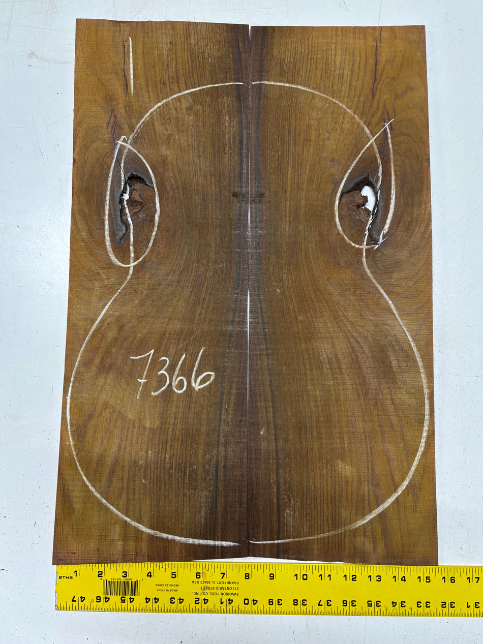 Cocobolo Classical Guitar Back Set 22"x7-1/2"x3/16"#7366