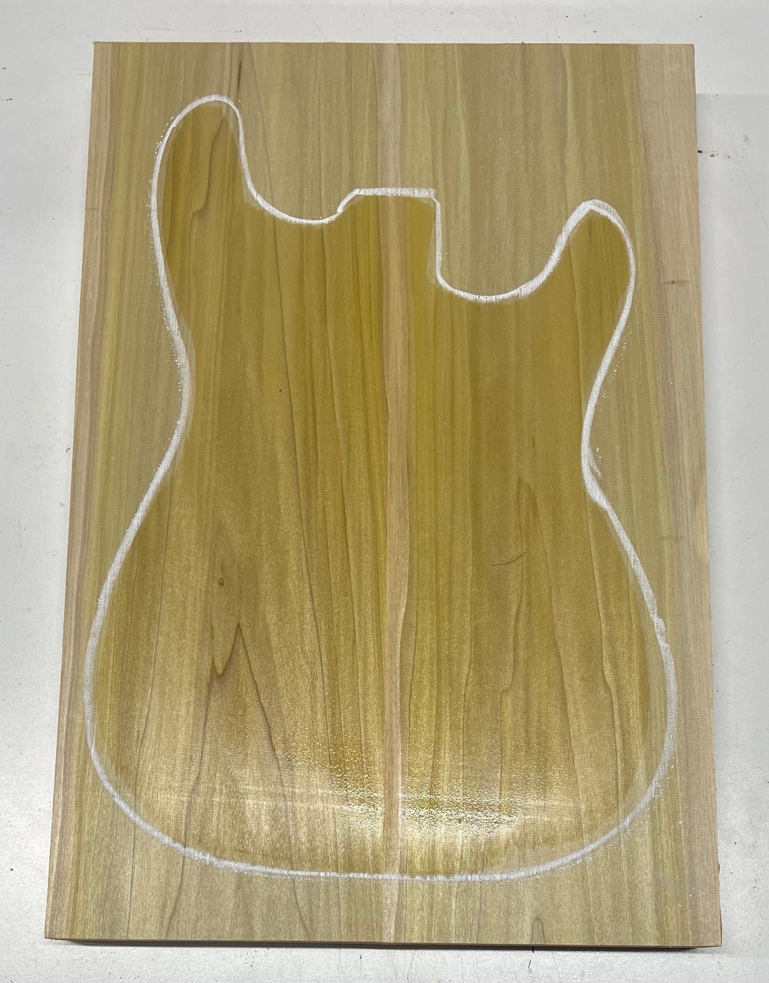 Yellow Poplar Guitar Body Blanks - 21&quot; x 14-1/4&quot; x 1-3/4&quot;, 10 Lbs 